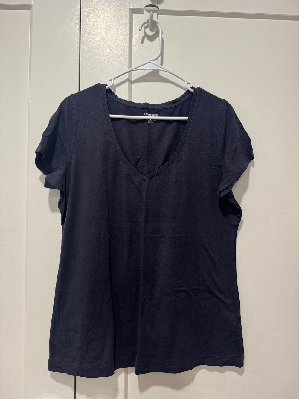 Lauren Ralph Lauren Navy V-Neck Short Sleeve Tee
